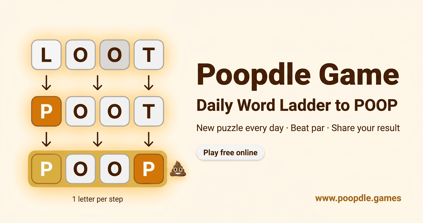 Poopdle #141 — Spoiler-Free Hints | Poopdle Game